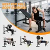 Olympic Weight Bench and Squat Rack Combo – Multi Position Bench Press System for Home Gym Training