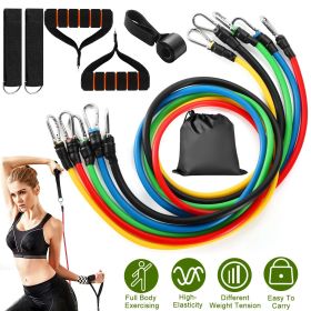 11Pcs Resistance Bands Set Up to 100lbs – Home Workout Tubes Kit