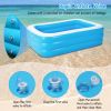 Large Inflatable Lounge Pool for Kids & Adults - 120"x72"x24"