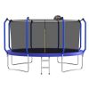 14FT Trampoline with Basketball Hoop – ASTM Approved Outdoor Net