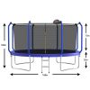 14FT Trampoline with Basketball Hoop – ASTM Approved Outdoor Net