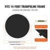 Replacement Trampoline Mat for 14ft Round Frame (5.5" Springs) + Tool