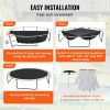 Replacement Trampoline Mat for 15ft Round Frame (6.5" Springs) + Tool