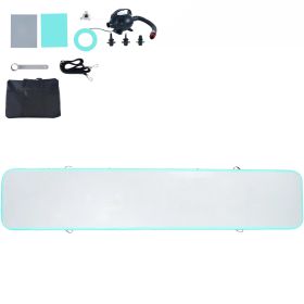 16ft Mint Green Inflatable Gymnastics Air Mat - 4" Thick