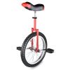 18-Inch Red Wheel Unicycle | Adjustable Seat for Kids & Adults