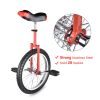 18-Inch Red Wheel Unicycle | Adjustable Seat for Kids & Adults