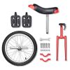 18-Inch Red Wheel Unicycle | Adjustable Seat for Kids & Adults