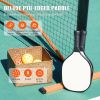 22FT Portable Pickleball Net Set w/ Wheels, Paddles & Lines