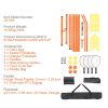 22FT Portable Pickleball Net Set w/ Wheels, Paddles & Lines