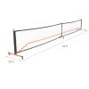 22FT Portable Pickleball Net Set w/ Wheels, Paddles & Lines