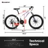 24" Girls & Women's Mountain Bike | 21 Speed & Dual Disc Brakes