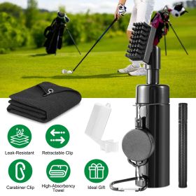 3-in-1 Golf Club Cleaning Kit – Water Brush, Groove Sharpener & Towel