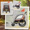 3-in-1 Kids Bike Trailer & Jogging Stroller