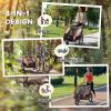 3-in-1 Kids Bike Trailer & Jogging Stroller
