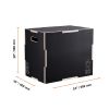 3 in 1 Wooden Plyometric Jump Box 24/20/16 Inch - Anti-Slip