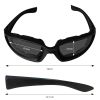 3 Pairs Motorcycle & Cycling Sports Glasses Set – Gray, Clear, Yellow