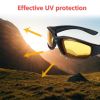 3 Pairs Motorcycle & Cycling Sports Glasses Set – Gray, Clear, Yellow