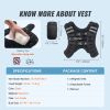 30 lbs Weighted Vest with Reflective Stripe – Heavy Weight Vest