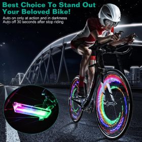 32 LED Bike Wheel Lights (2 Pcs) – Waterproof Rainbow Spoke Flash Lamp