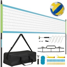 32'x3' Heavy Duty Volleyball Net Set – Adjustable Poles & Winch