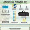 32'x3' Heavy Duty Volleyball Net Set – Adjustable Poles & Winch