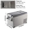 37 Qt Portable 12V Car Refrigerator Freezer - App Control