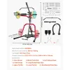 Leverage Gym with 2:1 Ratio LAT Low Row System