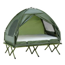 4-In-1 Elevated 2-Person Camping Tent Bed