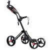 4-Wheel Folding Golf Push Cart - Lightweight Bag Trolley