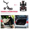 4-Wheel Folding Golf Push Cart - Lightweight Bag Trolley