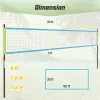 32'x3' Heavy-Duty Volleyball Net Set, 3-Level Adjustable Poles, Anti-Sag Winch, All-Inclusive Accessories