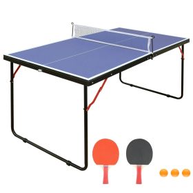 Foldable 4.5ft Ping Pong Table Set - Indoor & Outdoor Play