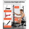 550LBS Power Cage Squat Rack – Adjustable Home Gym Rack