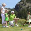 6-Player Outdoor Croquet Set – 28" Wooden Mallets & Carry Bag