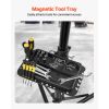 Heavy-Duty Bike Repair Stand (85 lb) with Magnetic Tool Tray
