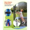 8 x 14FT Rectangle Outdoor Trampoline – ASTM Approved with Net