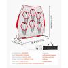 Red 8x8 Football QB Practice Net with 6 Target Pockets