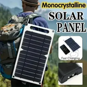 IAGREEA Solar Panel, 7W Portable Solar Charger