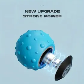 Rechargeable High Intensity Vibration Massage Ball for Muscle and Fitness Blue