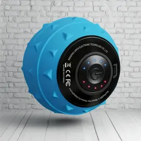 Rechargeable High Intensity Vibration Massage Ball for Muscle and Fitness - Blue