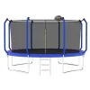 14FT Outdoor Trampoline with Basketball Hoop – ASTM Approved Reinforced Frame & Safety Enclosure Net