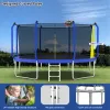 14FT Outdoor Trampoline with Basketball Hoop – ASTM Approved Reinforced Frame & Safety Enclosure Net
