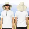 Wide Brim Sun Hat with Neck Flap, UPF50+ - Beige