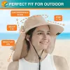 Wide Brim Sun Hat with Neck Flap, UPF50 - Tan w/Bow