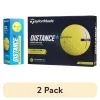 2-Pack (24 Balls) High-Velocity Yellow Golf Balls – Distance Boost & Alignment Aid, 2-Piece Construction