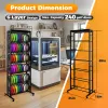Disc Golf Storage Rack 6‑Tier – Heavy‑Duty Metal Disc Organizer Shelf, Space‑Saving Disc Station (Black)