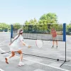 10ft Multi-Sport Net Set - Adjustable Height (33.5"-61"),  Badminton/Volleyball/Pickleball/Tennis Use