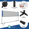 10ft Multi-Sport Net Set - Adjustable Height (33.5"-61"),  Badminton/Volleyball/Pickleball/Tennis Use