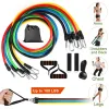 11Pcs Resistance Bands Set Fitness Workout Tubes Exercise Tube Bands