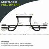 Multi Grip Pull Up Bar – Full Body Strength Training for Pull Ups, Sit Ups, Push Ups, Dips & Ab Work